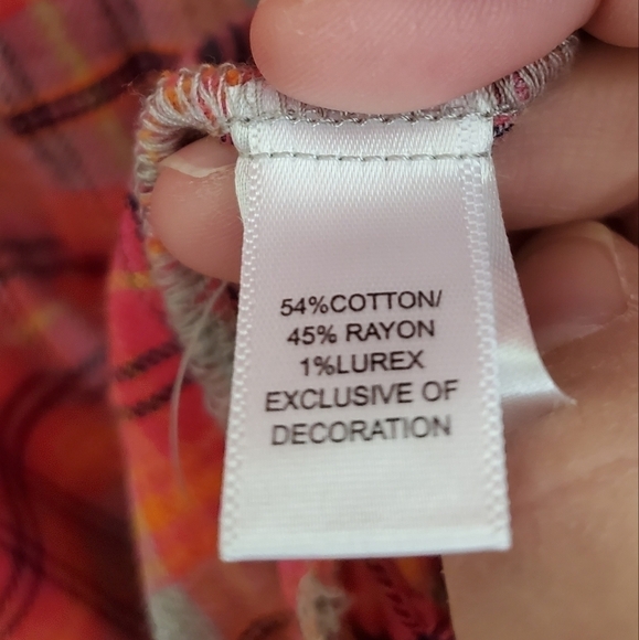 DKNY Pink Print Plaid Nightshirt with pockets size M - Picture 5 of 7